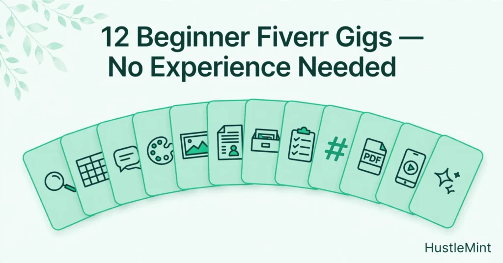 Beginner-friendly Fiverr gigs you can start with no experience
